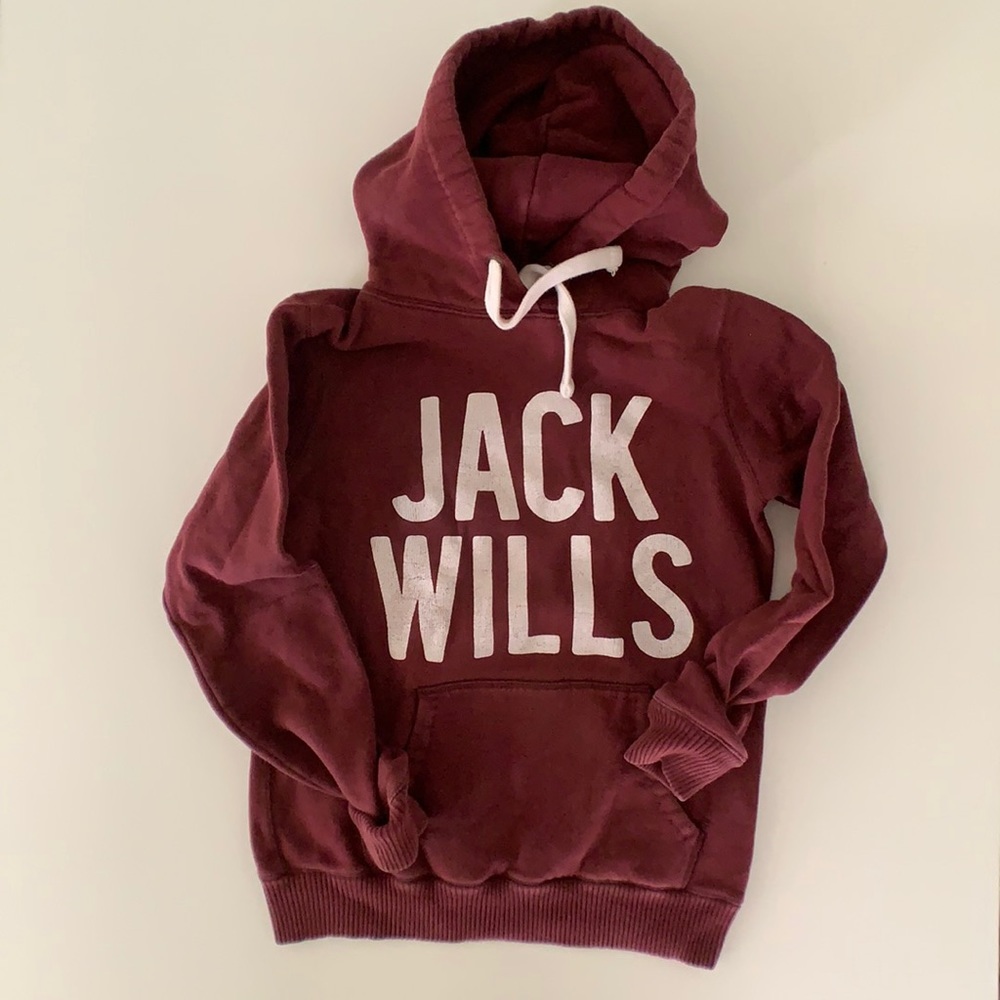 Jack Wills Burgundy Hoodie